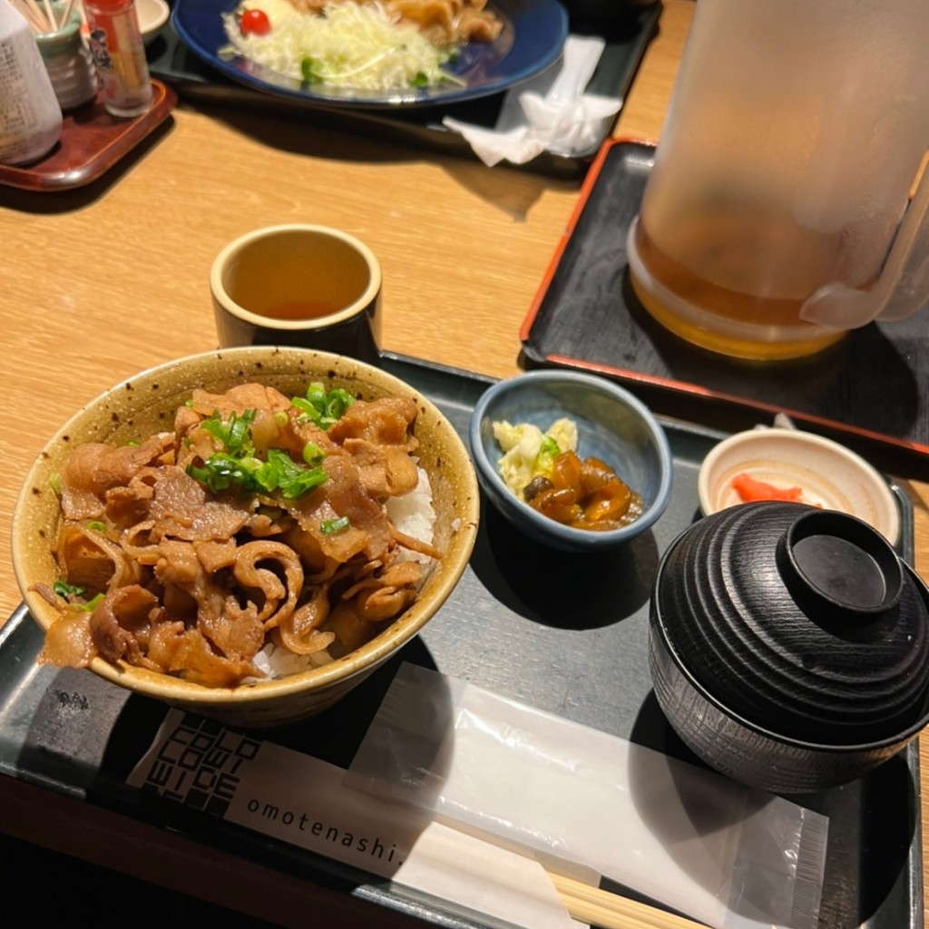 ユーザーが投稿したLunch A北海道名物豚丼の写真 - 実際訪問したユーザーが直接撮影して投稿した大崎居酒屋北海道 ゲートシティ大崎店の写真