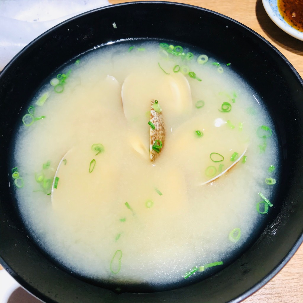 ユーザーが投稿したあさり味噌汁の写真 - 実際訪問したユーザーが直接撮影して投稿した高砂寿司築地魚力 浦和店の写真