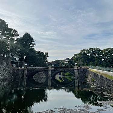 実際訪問したユーザーが直接撮影して投稿した千代田橋皇居正門石橋(眼鏡橋)の写真