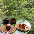 実際訪問したユーザーが直接撮影して投稿した定山渓カフェカフェ 崖の上の写真