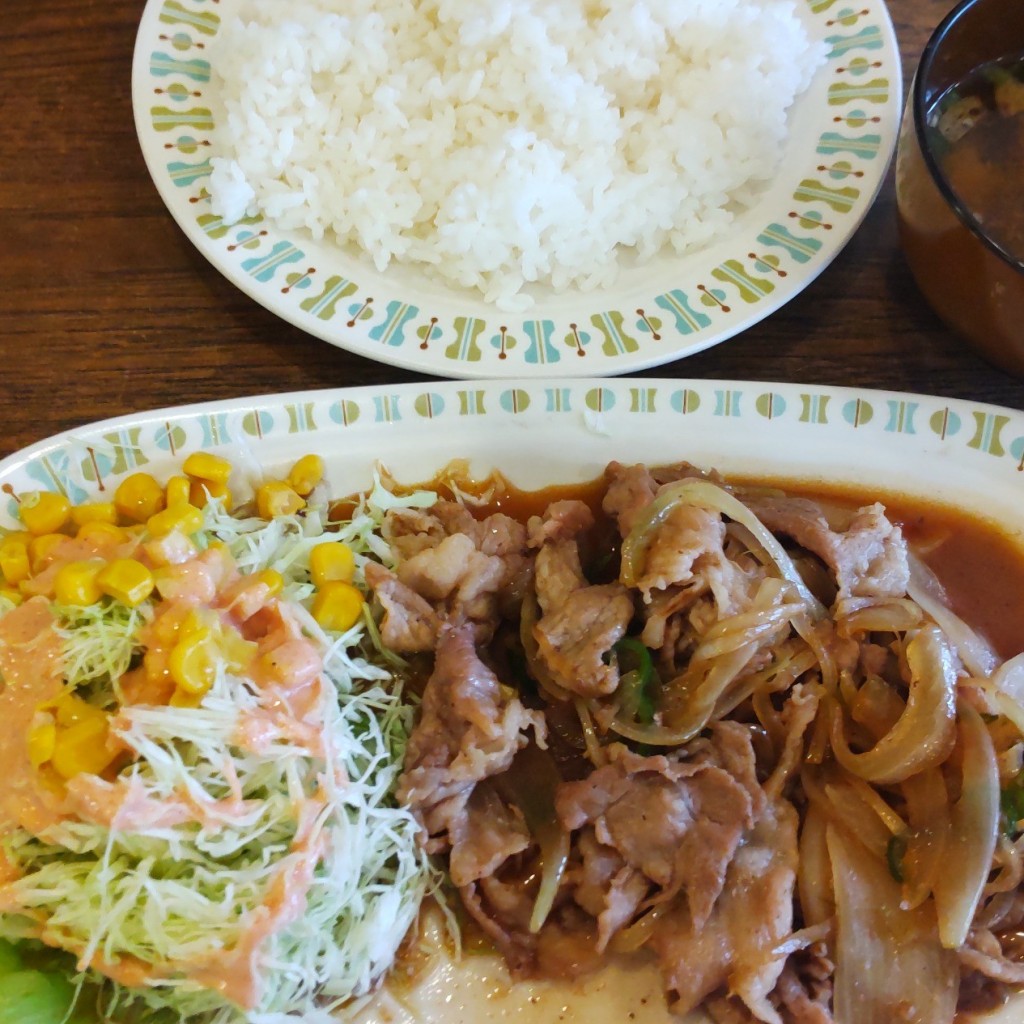 ユーザーが投稿した生姜焼き定食の写真 - 実際訪問したユーザーが直接撮影して投稿した上星川喫茶店珈琲の店MAの写真
