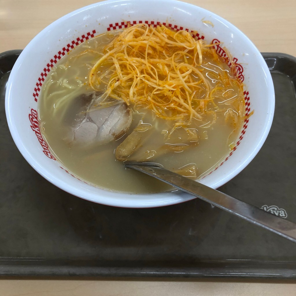 ユーザーが投稿したネギラーメンの写真 - 実際訪問したユーザーが直接撮影して投稿した市場庄町ラーメン専門店スガキヤ 松阪三雲アピタ店の写真