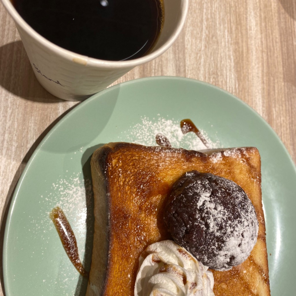 ユーザーが投稿した「純生」 食パンの小倉バの写真 - 実際訪問したユーザーが直接撮影して投稿した中野ベーカリーTHE MOST BAKERY & COFFEEの写真