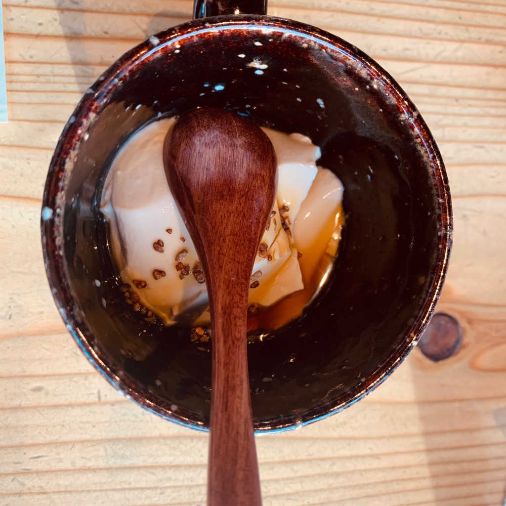 ユーザーが投稿したそば茶プリンの写真 - 実際訪問したユーザーが直接撮影して投稿した京橋町そば板蕎麦 香り家 広島京橋店の写真