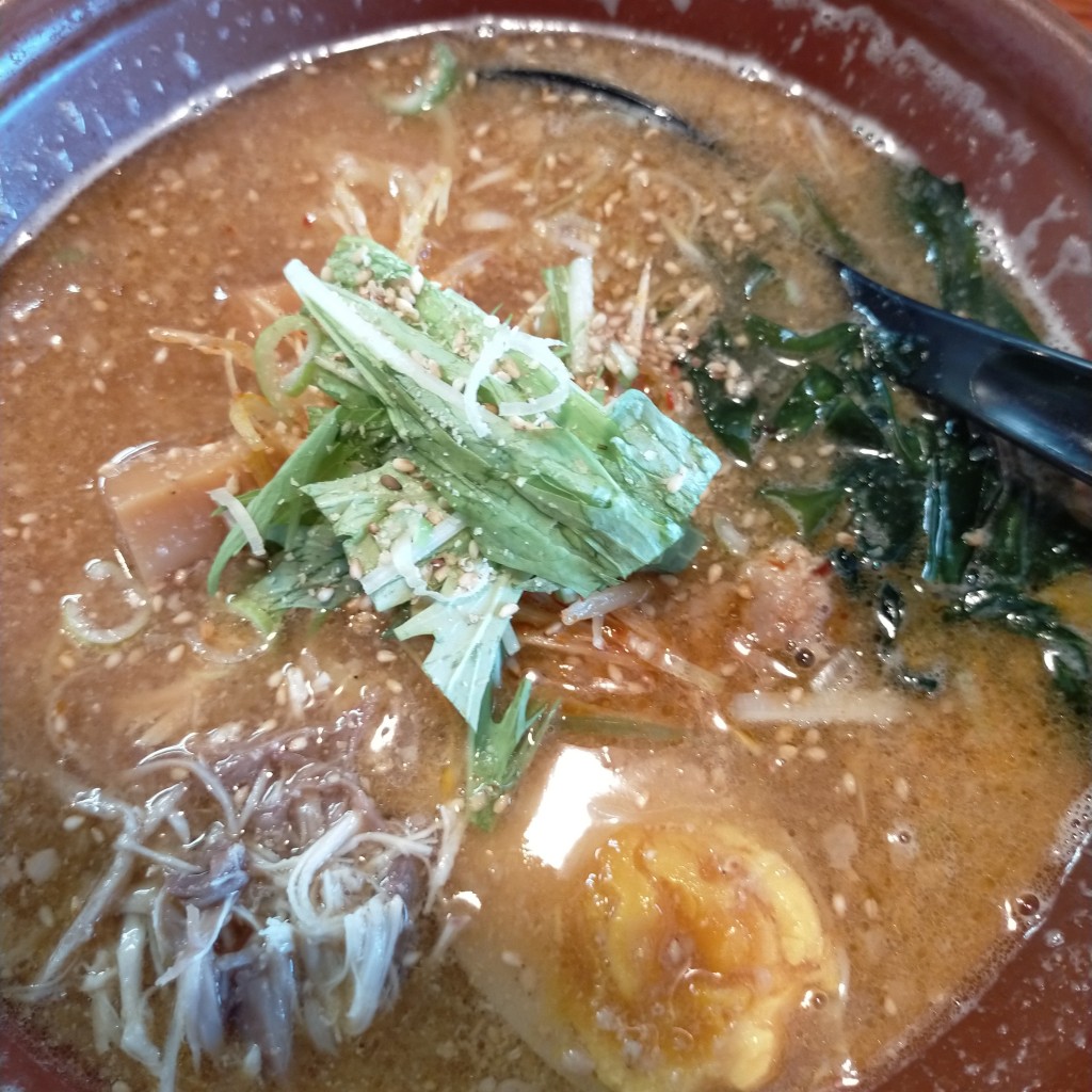 ユーザーが投稿したごまみそラーメンの写真 - 実際訪問したユーザーが直接撮影して投稿した渡里町ラーメン / つけ麺ごま房Sの写真