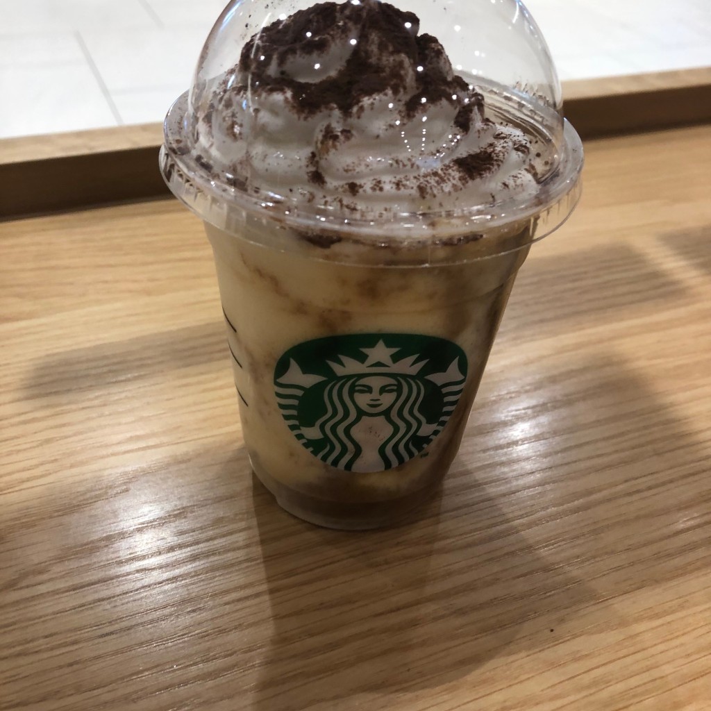 ユーザーが投稿したコーヒーティラミスフラペチーノの写真 - 実際訪問したユーザーが直接撮影して投稿した北七条東カフェスターバックスコーヒー アリオ札幌店の写真