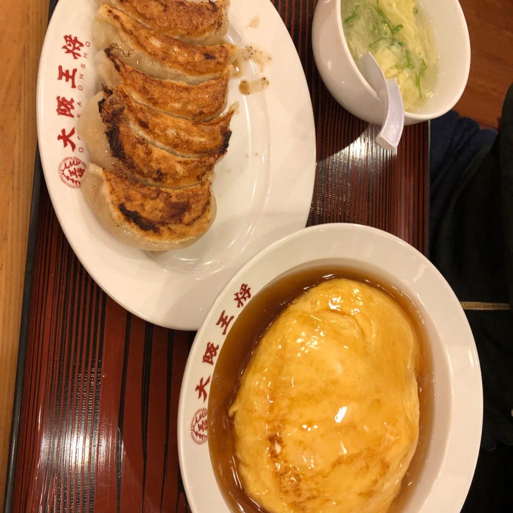 ユーザーが投稿した天津飯餃子セットの写真 - 実際訪問したユーザーが直接撮影して投稿した西取石餃子大阪王将 高石店の写真