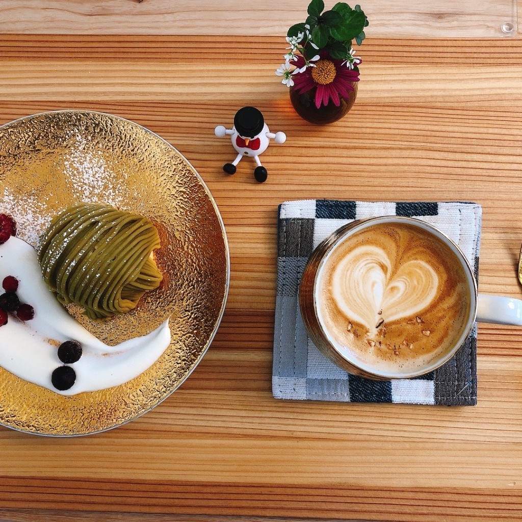 ユーザーが投稿したヘーゼルナッツラテの写真 - 実際訪問したユーザーが直接撮影して投稿した中島東コーヒー専門店中島九条珈琲の写真