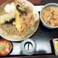 海老おろし蕎麦定食 - 実際訪問したユーザーが直接撮影して投稿した石田町うどん百姓庵の写真のメニュー情報