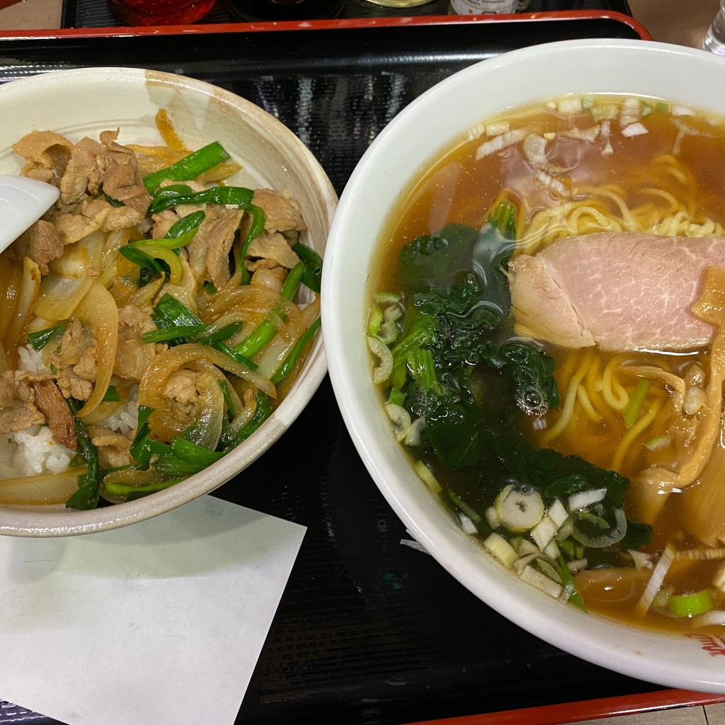 ユーザーが投稿したラーメンスタミナ丼の写真 - 実際訪問したユーザーが直接撮影して投稿した吉敷町中華料理八龍の写真