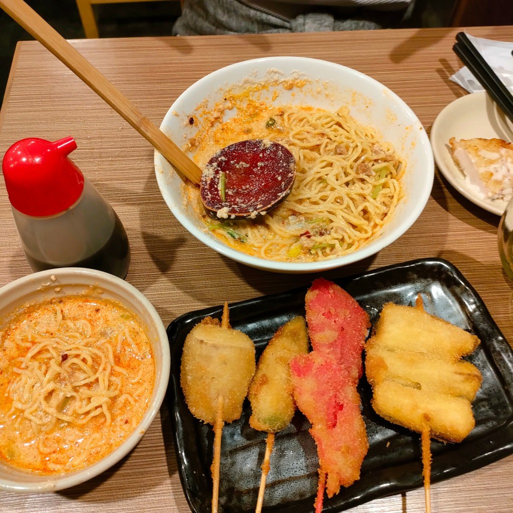 ユーザーが投稿した野菜串揚げ4種盛りの写真 - 実際訪問したユーザーが直接撮影して投稿した歌舞伎町焼鳥やきとりセンター 新宿歌舞伎町店の写真