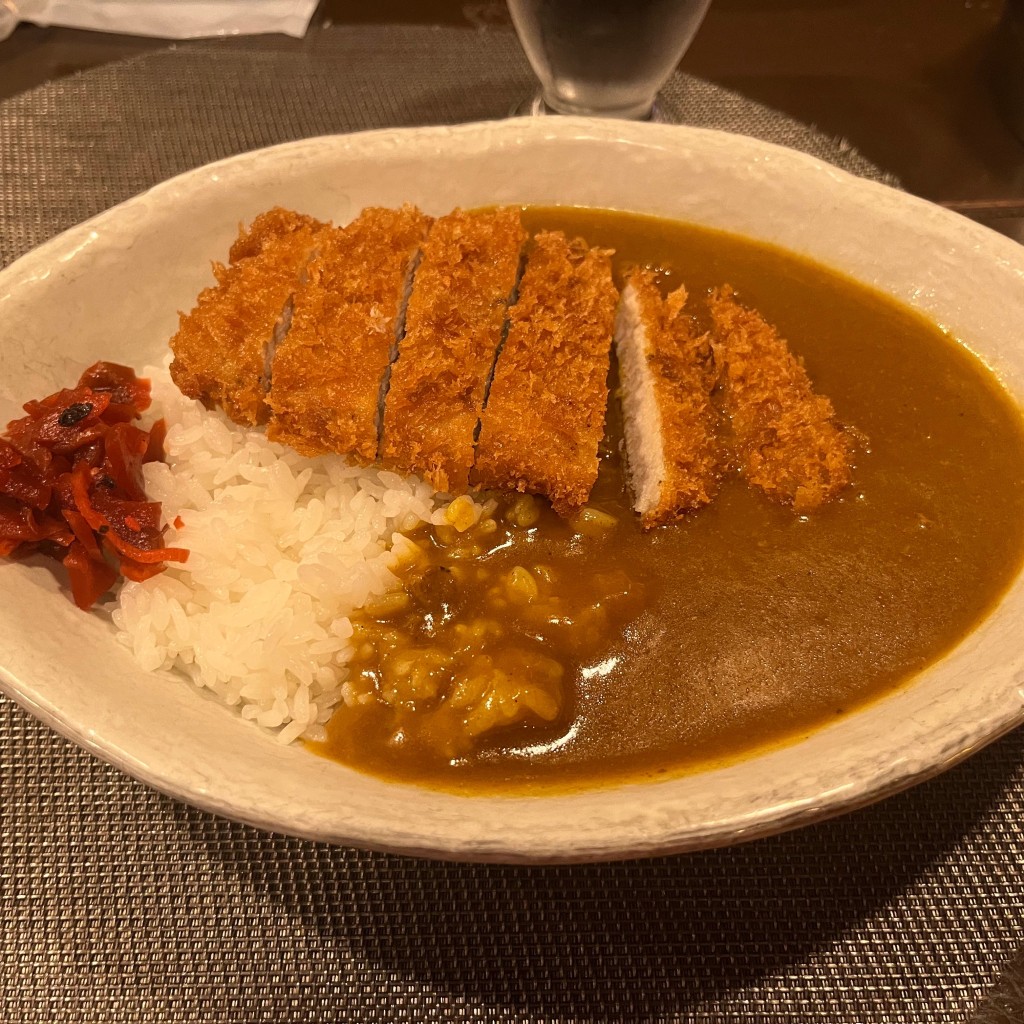 ユーザーが投稿したカツカレーの写真 - 実際訪問したユーザーが直接撮影して投稿した今池カレーカレー小屋 吉の写真