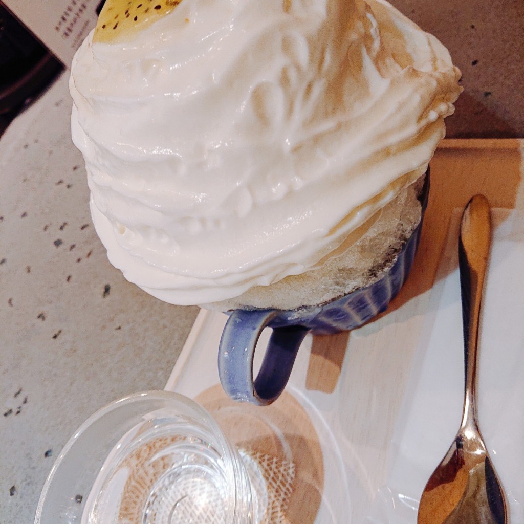 ユーザーが投稿したキウイエスプーマの写真 - 実際訪問したユーザーが直接撮影して投稿した餅飯殿町かき氷Kakigori ほうせき箱の写真