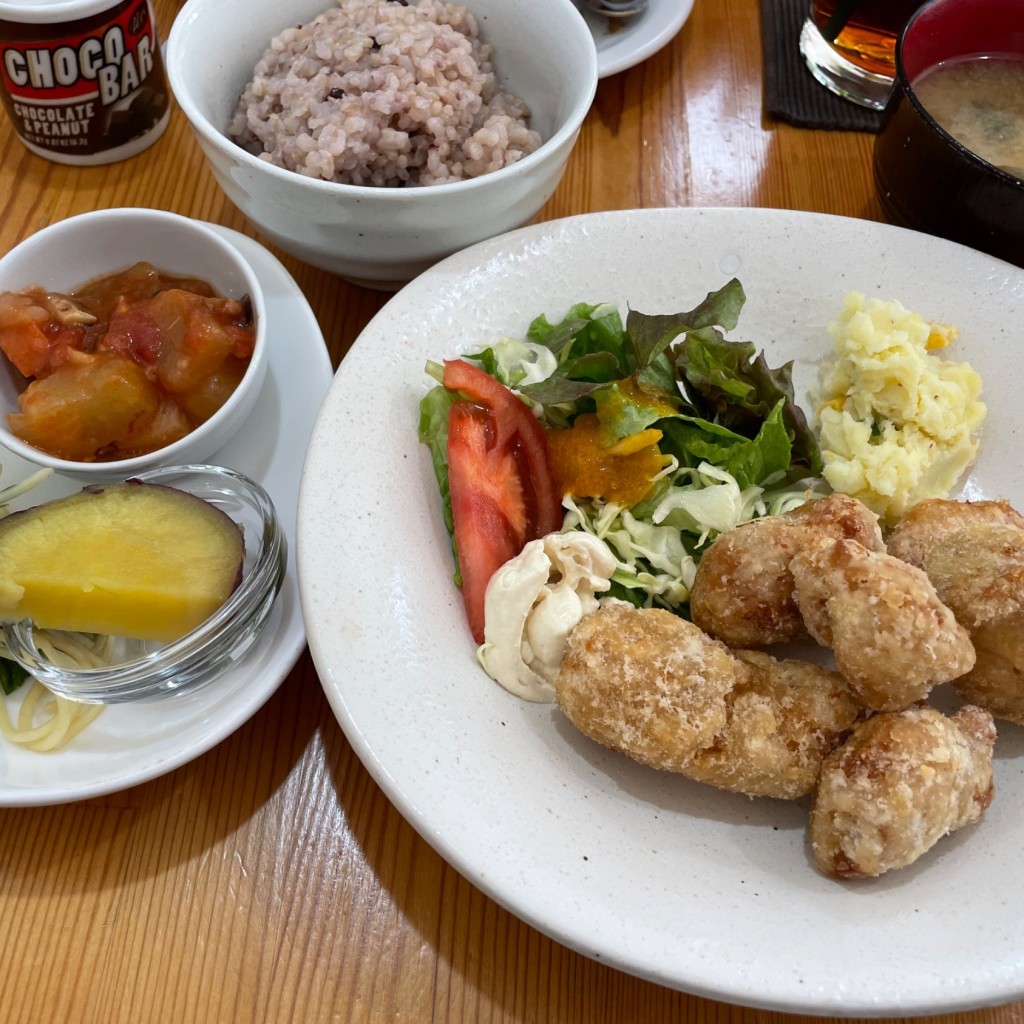 ユーザーが投稿した大豆唐揚げ定食の写真 - 実際訪問したユーザーが直接撮影して投稿した飯田町自然食 / 薬膳イージーライフカフェの写真