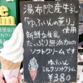 実際訪問したユーザーが直接撮影して投稿した湯布院町川上スイーツゆふいんソフトクリームの写真