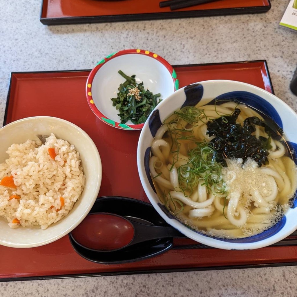 ユーザーが投稿したうどん定食の写真 - 実際訪問したユーザーが直接撮影して投稿した斐川町直江うどん手造りうどん  たまき 直江本店の写真