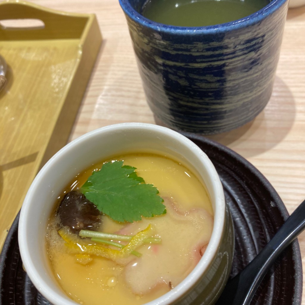 ユーザーが投稿した茶碗蒸しの写真 - 実際訪問したユーザーが直接撮影して投稿した大宮回転寿司海鮮アトム 幾久店の写真