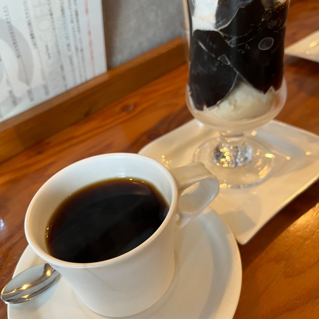 ユーザーが投稿したコーヒーゼリーパフェの写真 - 実際訪問したユーザーが直接撮影して投稿した宜野湾カフェ山田珈琲の写真
