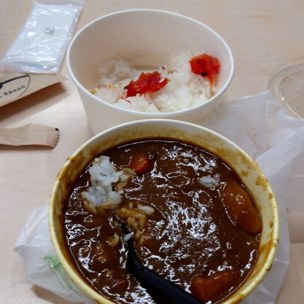 ユーザーが投稿したまつゆきカレーの写真 - 実際訪問したユーザーが直接撮影して投稿した行永東町たこ焼き吟味屋マンボウの写真