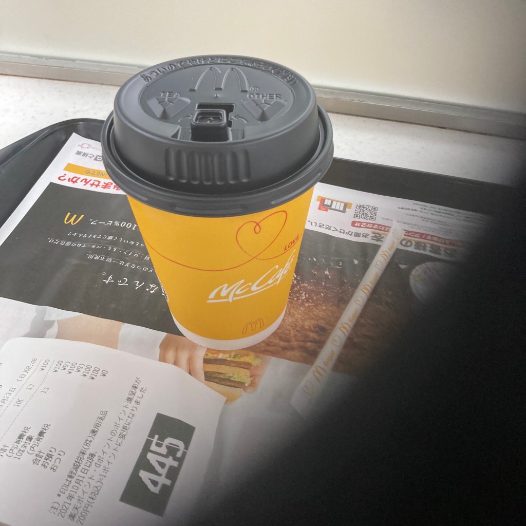 ユーザーが投稿したプレミアムローストコーヒーの写真 - 実際訪問したユーザーが直接撮影して投稿した向洋町中ファーストフードマクドナルド 六甲アイランド店の写真