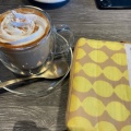 カフェラテ - 実際訪問したユーザーが直接撮影して投稿した新曽カフェMIDOREE COFFEE 北戸田店の写真のメニュー情報