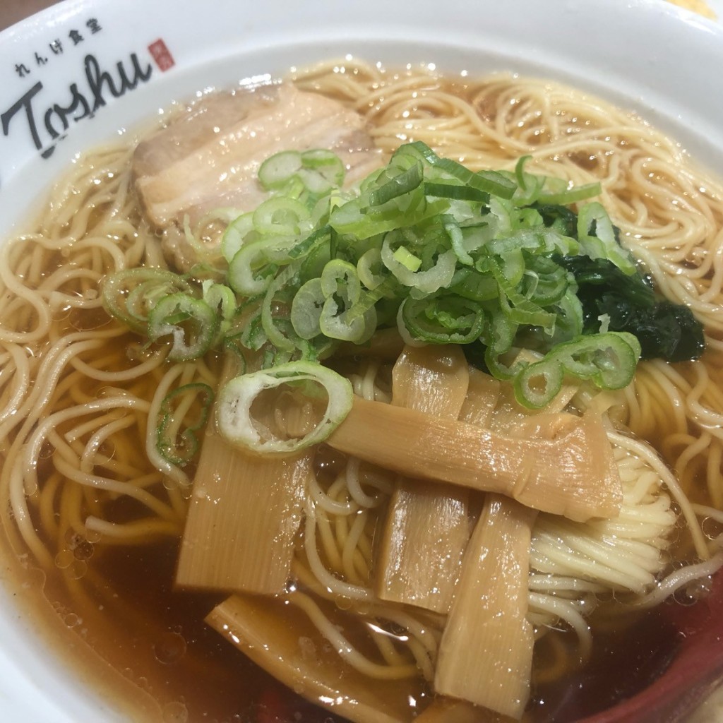 ユーザーが投稿した醤油ラーメンの写真 - 実際訪問したユーザーが直接撮影して投稿した六ツ川中華料理れんげ食堂 Toshu 弘明寺店の写真