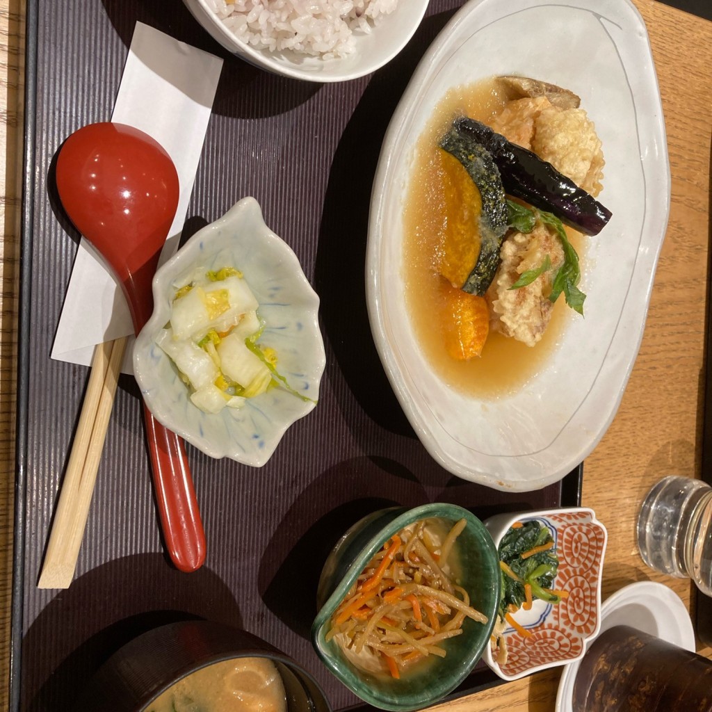 ユーザーが投稿した豆腐煮和シ定食Lunchの写真 - 実際訪問したユーザーが直接撮影して投稿した松戸定食屋大かまど飯 寅福 アトレ松戸店の写真