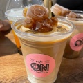caffe latte - 実際訪問したユーザーが直接撮影して投稿した百人町韓国料理cafe ONの写真のメニュー情報
