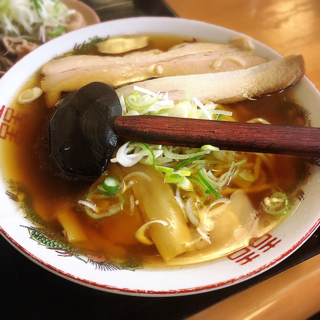 ユーザーが投稿したラーメン定食(もつ煮込み)の写真 - 実際訪問したユーザーが直接撮影して投稿した豊川町高堂太定食屋すがい食堂 太田店の写真