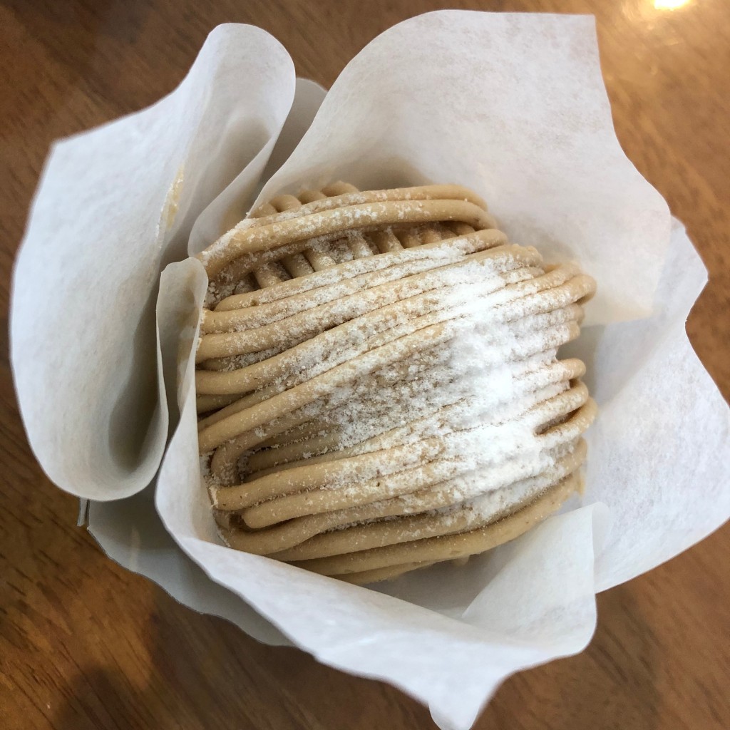 ユーザーが投稿したモンブランの写真 - 実際訪問したユーザーが直接撮影して投稿した岡崎ケーキパピヨン 湖西店の写真