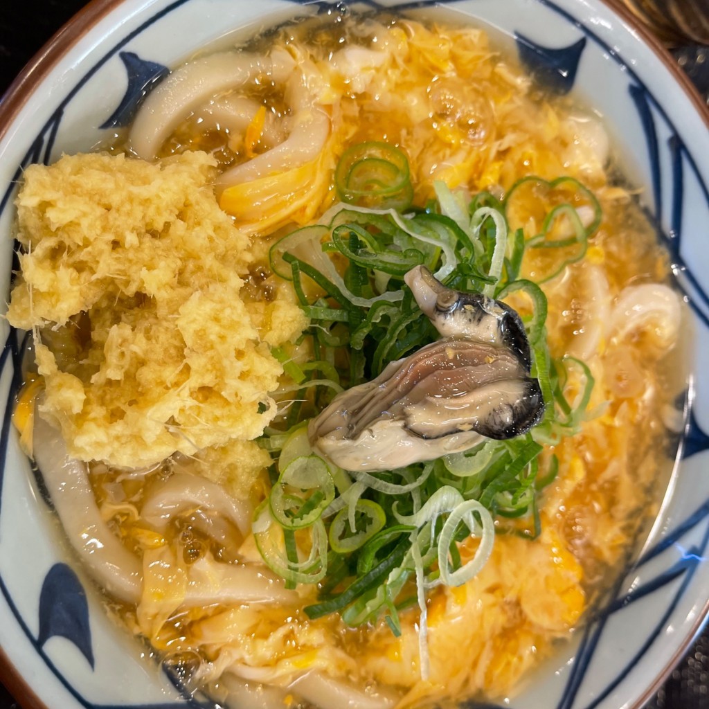 ユーザーが投稿した牡蠣たまあんかけの写真 - 実際訪問したユーザーが直接撮影して投稿した上戸祭町うどん丸亀製麺 宇都宮上戸祭店の写真