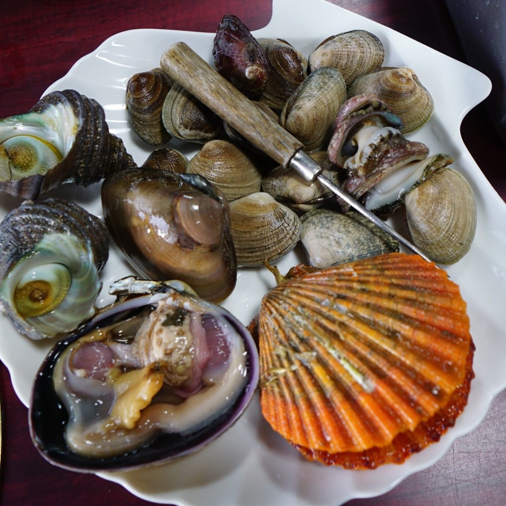 ユーザーが投稿した貝の盛り合わせの写真 - 実際訪問したユーザーが直接撮影して投稿した宇佐町宇佐魚介 / 海鮮料理萩の茶屋の写真