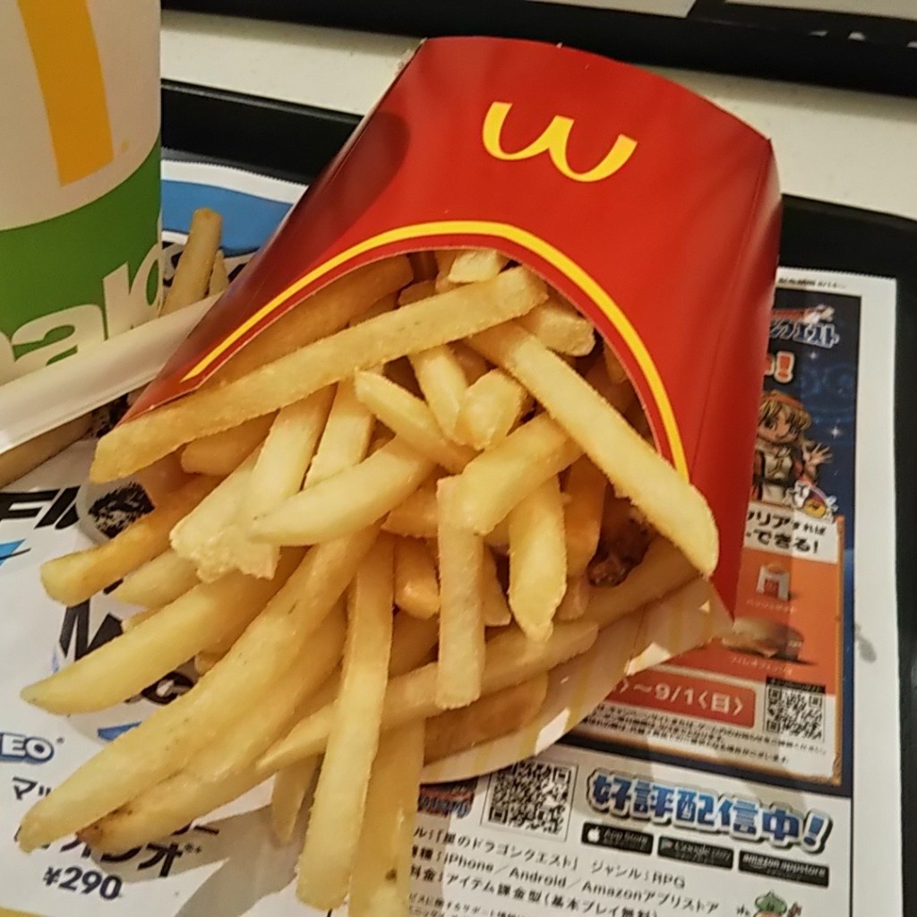 ユーザーが投稿したマックフライポテトの写真 - 実際訪問したユーザーが直接撮影して投稿した下丸子ファーストフードマクドナルド 下丸子店の写真