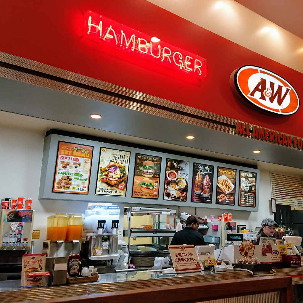 実際訪問したユーザーが直接撮影して投稿した経塚ハンバーガーA&W サンエー経塚店の写真