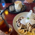 チョコバナナパンケーキ - 実際訪問したユーザーが直接撮影して投稿した三番町カフェcafeRob 松山三番町店の写真のメニュー情報