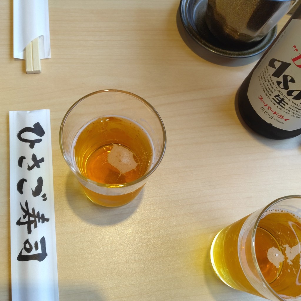 ユーザーが投稿した瓶ビールの写真 - 実際訪問したユーザーが直接撮影して投稿した若松町寿司ひさご寿司 横須賀中央店の写真