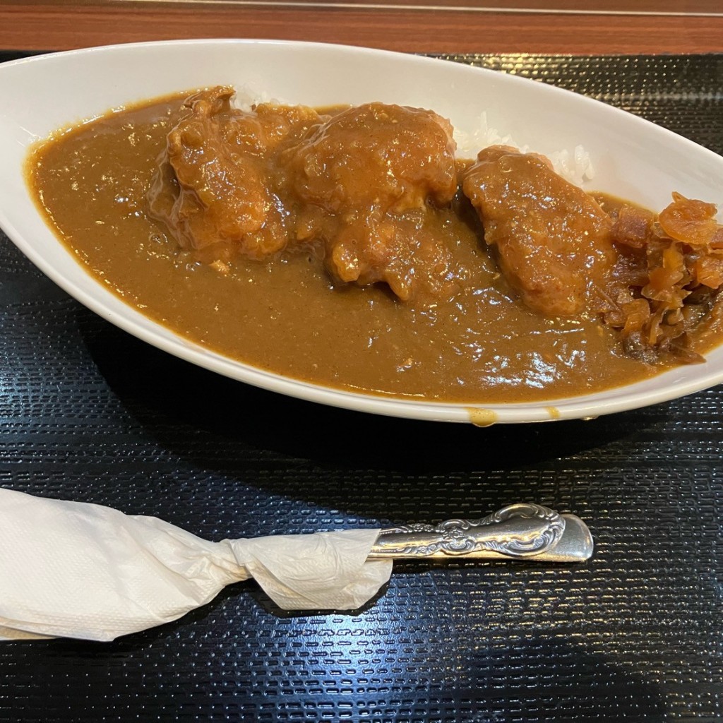 ユーザーが投稿した唐揚カレーの写真 - 実際訪問したユーザーが直接撮影して投稿した豊平七条居酒屋味処 こめますの写真