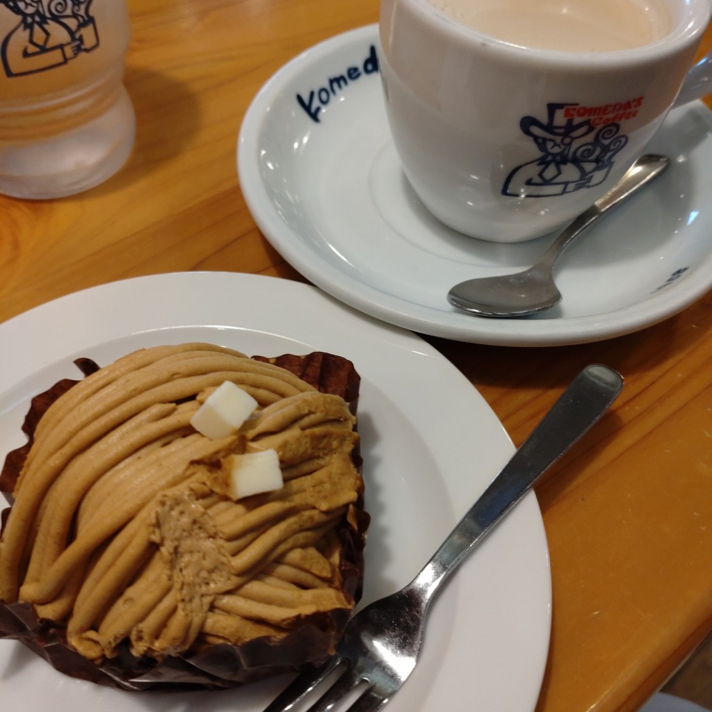 ユーザーが投稿したデザートセットの写真 - 実際訪問したユーザーが直接撮影して投稿した西小田町喫茶店コメダ珈琲店 瑞浪店の写真