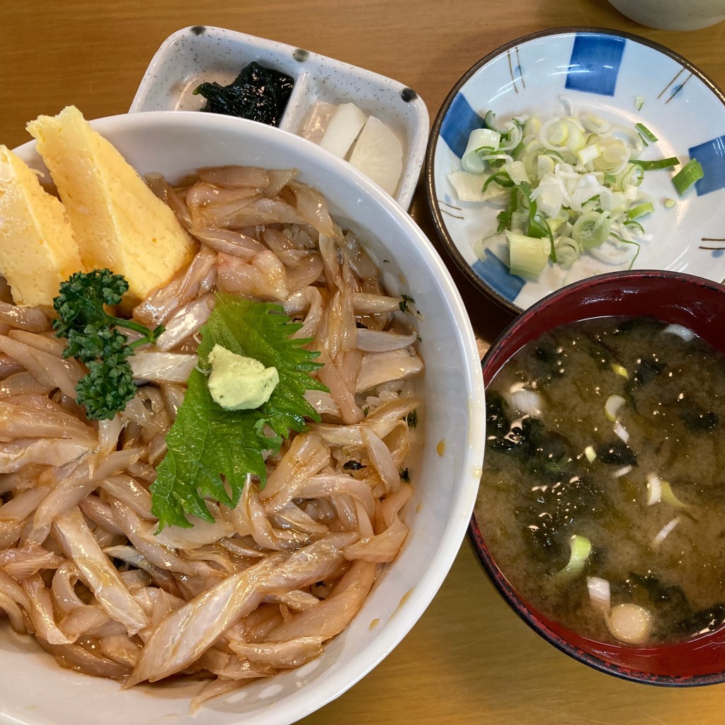 ユーザーが投稿した太刀魚漬け丼の写真 - 実際訪問したユーザーが直接撮影して投稿した吉浜魚介 / 海鮮料理浜の味 栄丸の写真