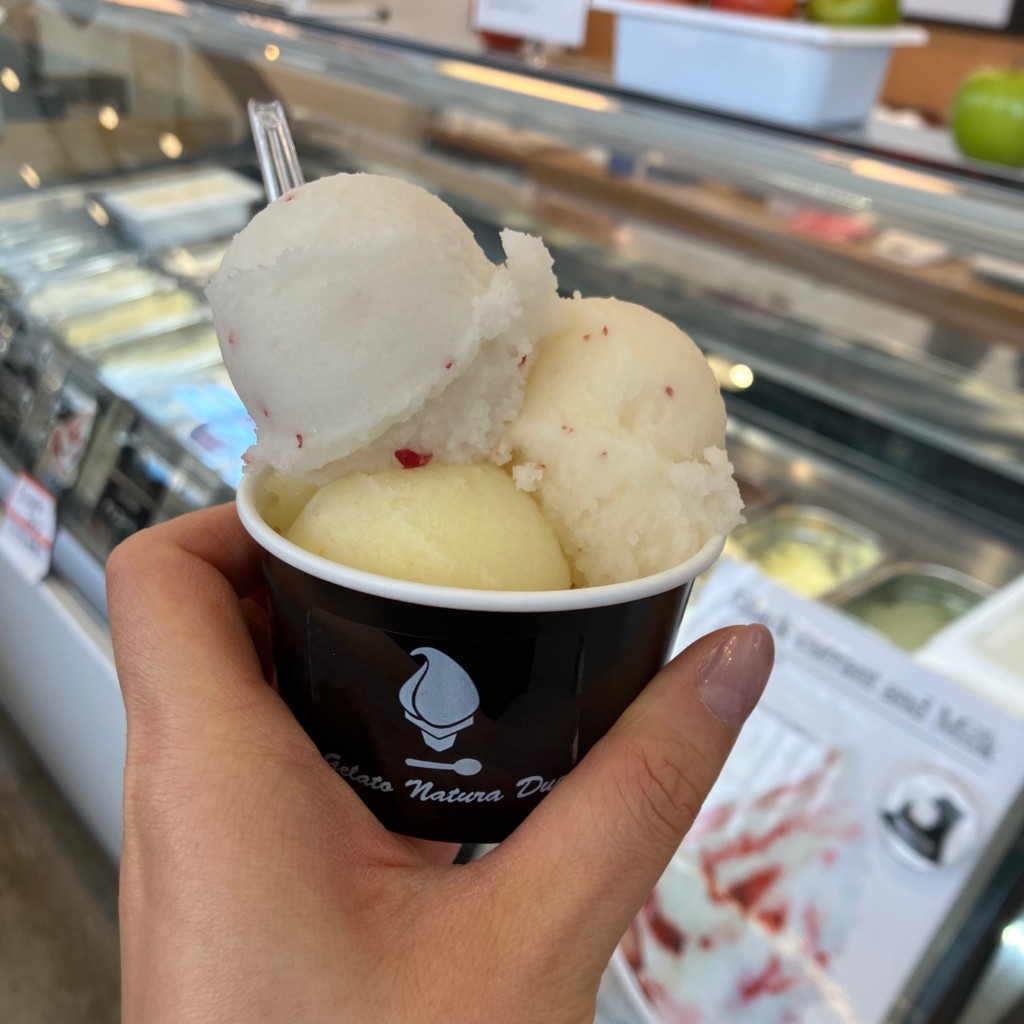 ユーザーが投稿したトリプルの写真 - 実際訪問したユーザーが直接撮影して投稿した柳川アイスクリームジェラート ナチュレ ドゥーエの写真