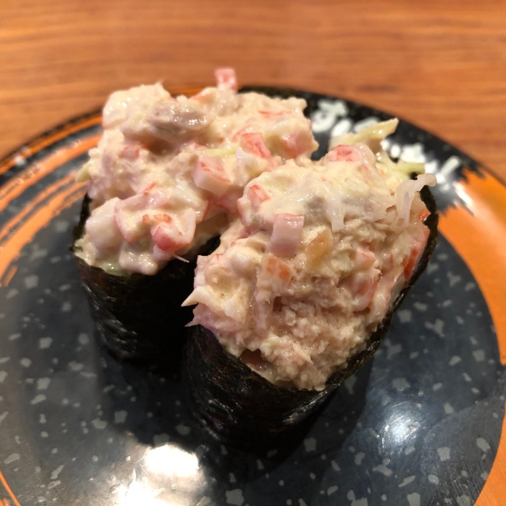 ユーザーが投稿したシーチキンサラダの写真 - 実際訪問したユーザーが直接撮影して投稿した田中町回転寿司すし食いねぇ! 松任本店の写真