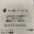 実際訪問したユーザーが直接撮影して投稿したベーカリー菓舗 だいふく 銀水店の写真