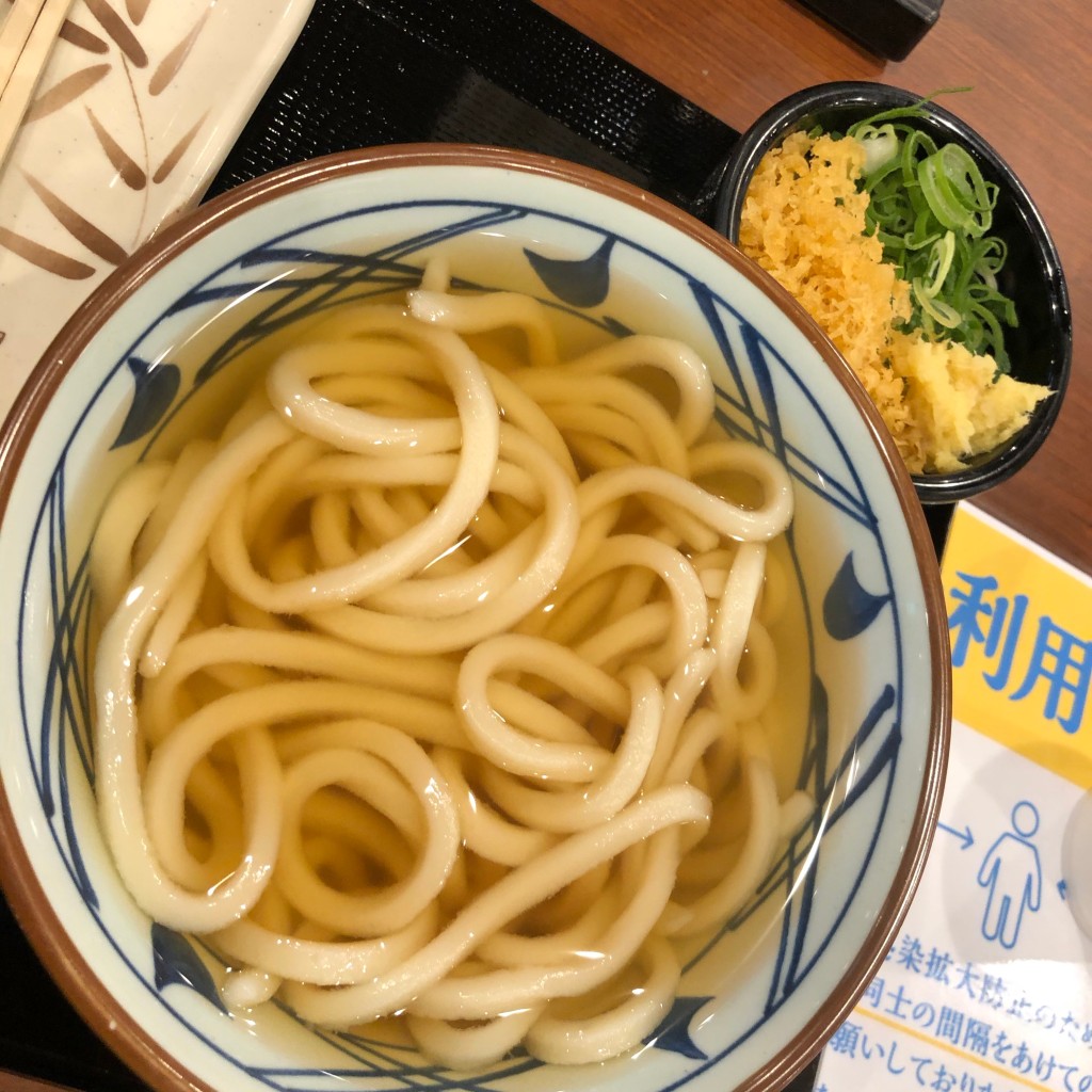 ユーザーが投稿したかけうどんの写真 - 実際訪問したユーザーが直接撮影して投稿した海老江うどん丸亀製麺 野田阪神店の写真