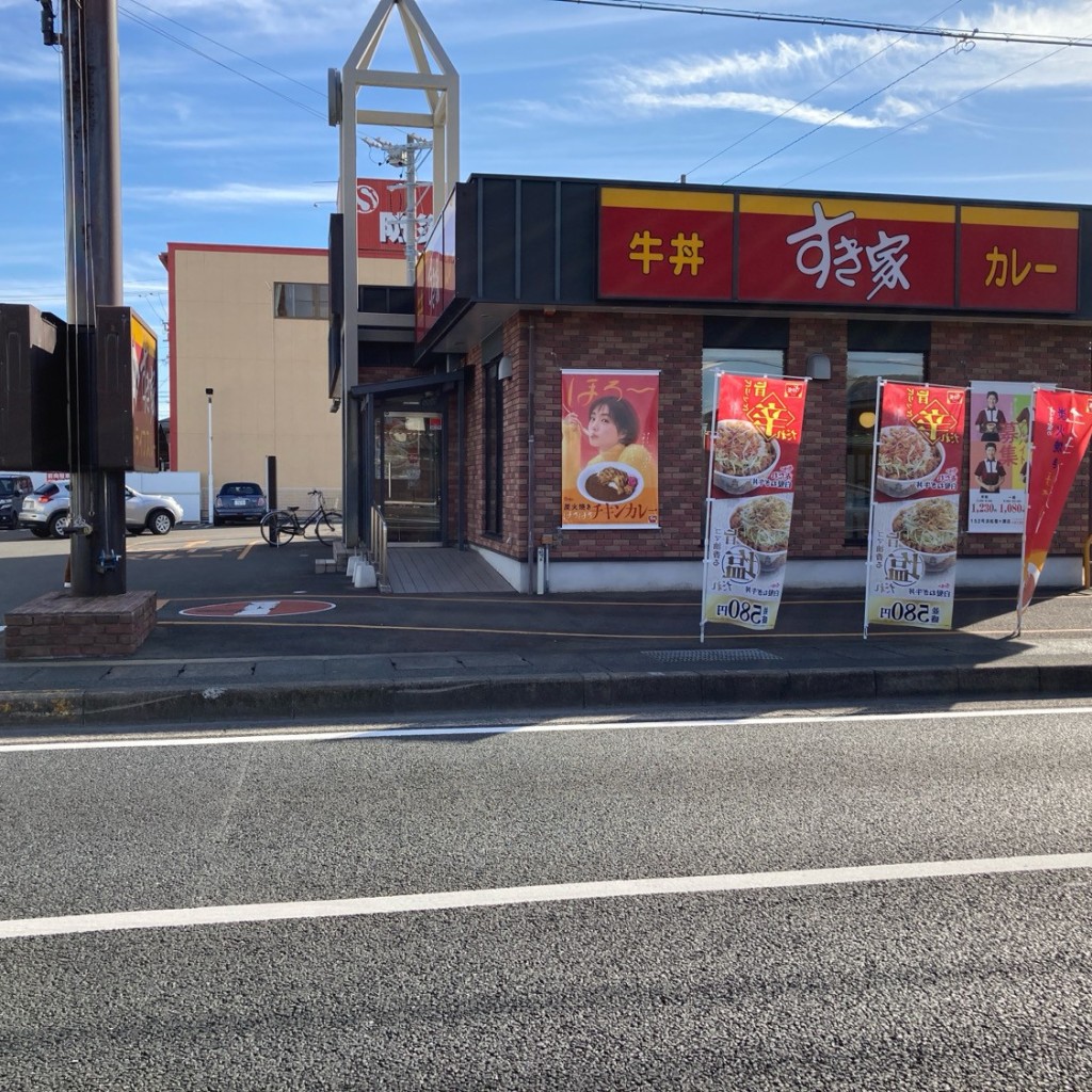 実際訪問したユーザーが直接撮影して投稿した篠ケ瀬町牛丼すき家 152号浜松篠ヶ瀬店の写真