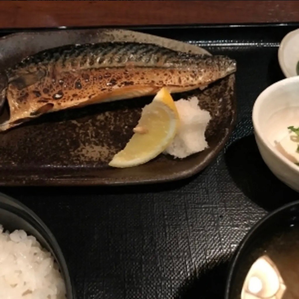 ユーザーが投稿した焼き魚御膳の写真 - 実際訪問したユーザーが直接撮影して投稿した北幸居酒屋九州自慢 ハマボールイアス店の写真
