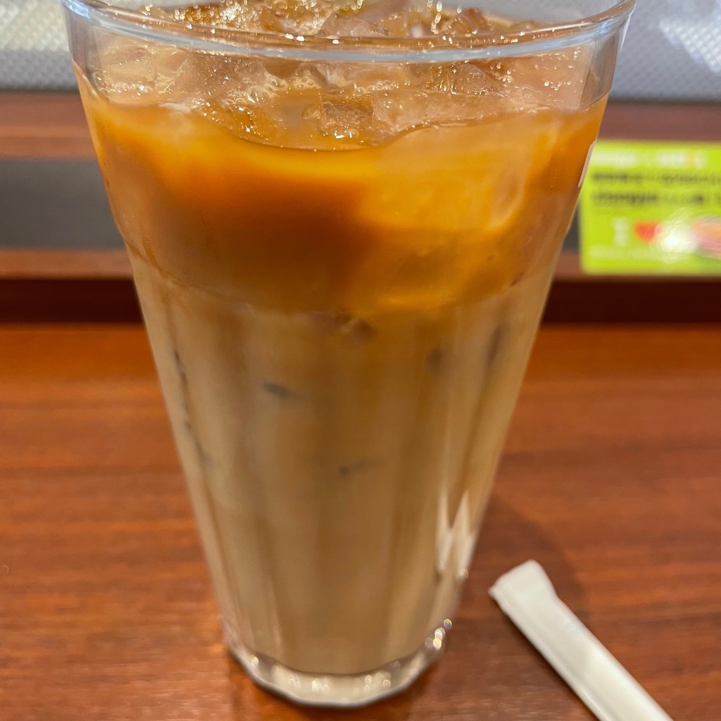 ユーザーが投稿したM·アイスカフェ·ラテの写真 - 実際訪問したユーザーが直接撮影して投稿した三宮町カフェドトールコーヒーショップ 三宮京町筋店の写真