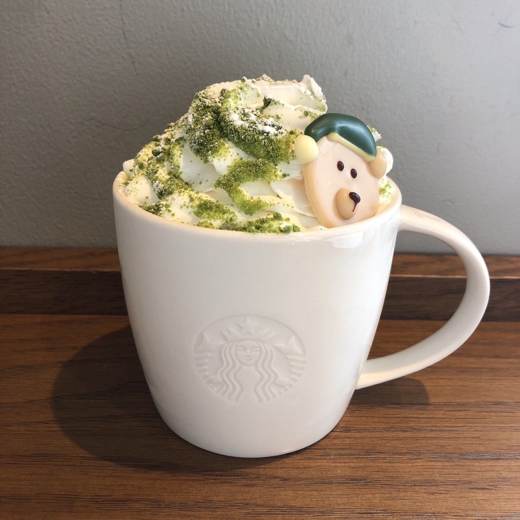 ユーザーが投稿した抹茶ホワイトチョコレートフラペチーノの写真 - 実際訪問したユーザーが直接撮影して投稿した湘南台カフェスターバックスコーヒー 湘南台駅ビル店の写真