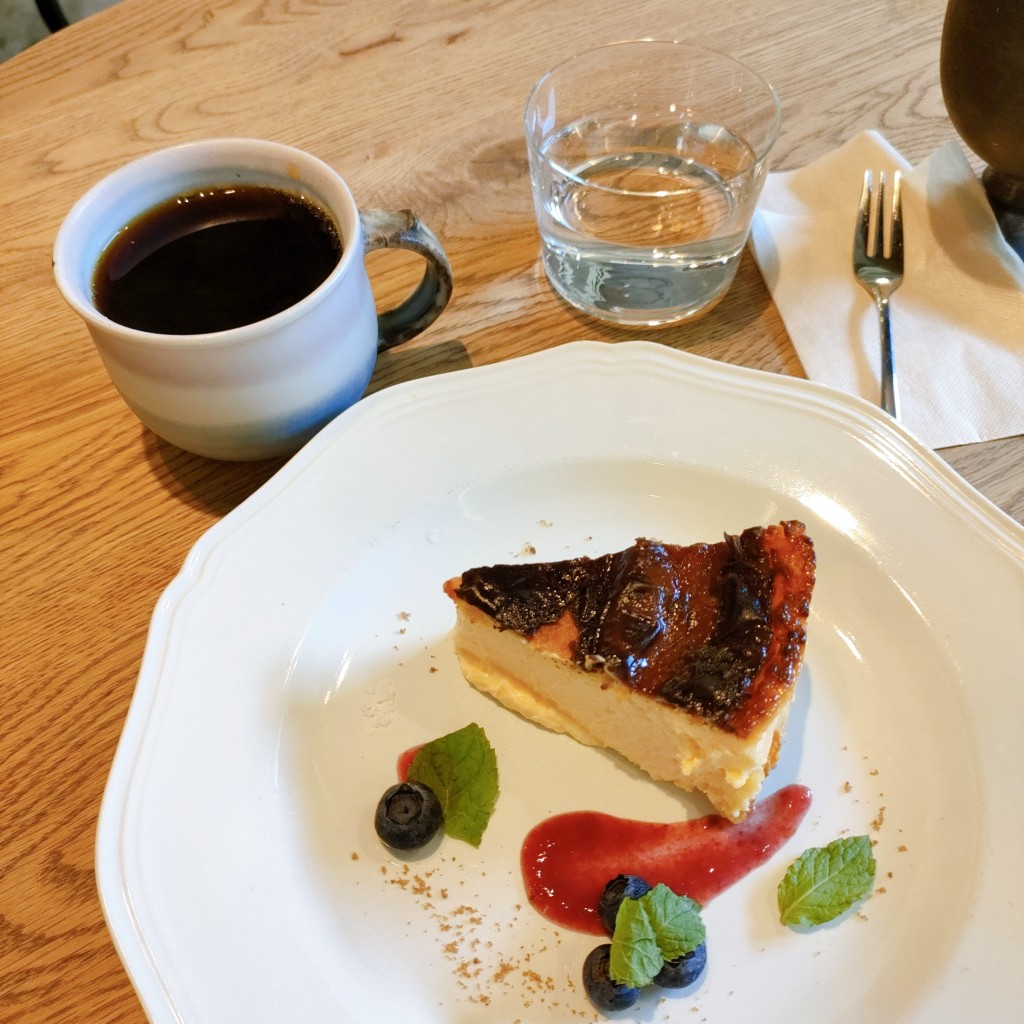 ユーザーが投稿したどぶろくチーズケーキの写真 - 実際訪問したユーザーが直接撮影して投稿した脇田本町カフェcafe patriciaの写真