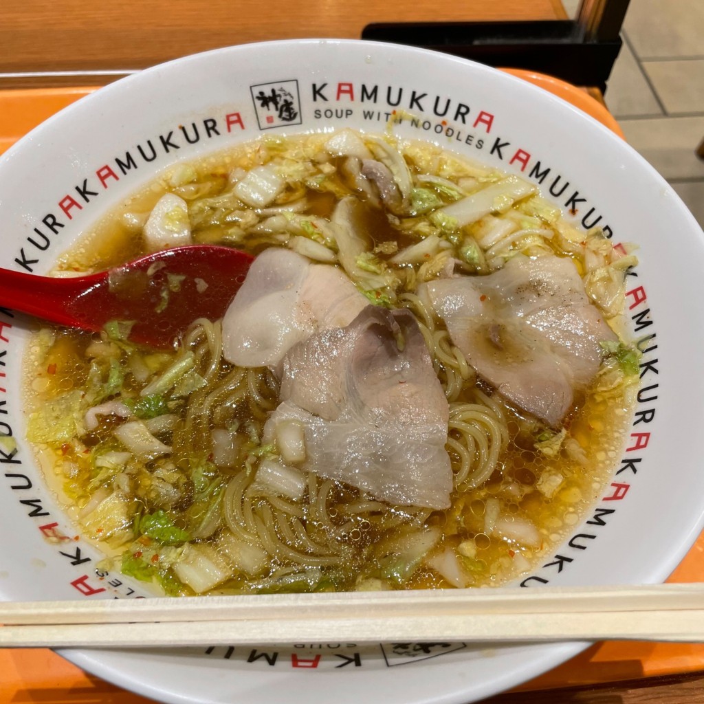 ユーザーが投稿した美味しいラーメンの写真 - 実際訪問したユーザーが直接撮影して投稿した上富ラーメン専門店どうとんぼり神座 パサール三芳店の写真