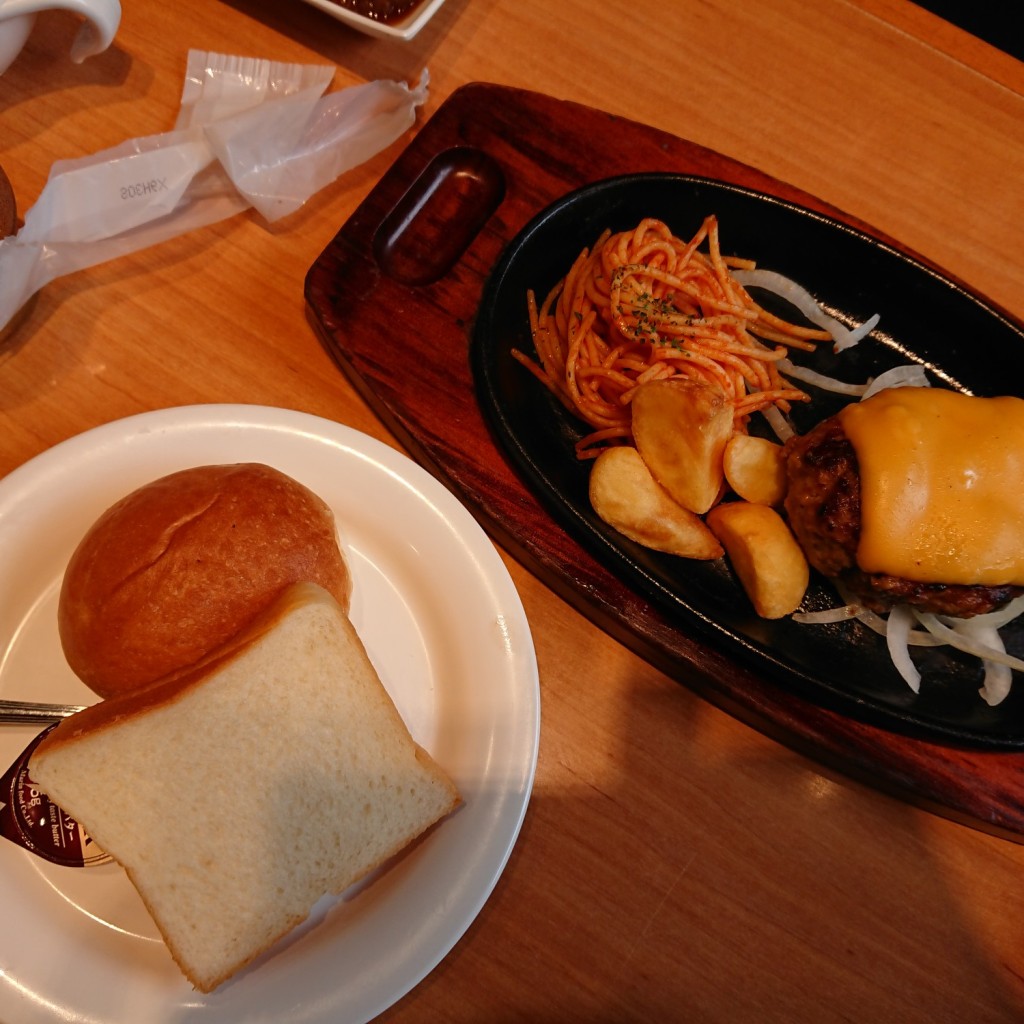 ユーザーが投稿したラ チーズハンバーグの写真 - 実際訪問したユーザーが直接撮影して投稿した神田町ステーキステーキ宮 今池店の写真